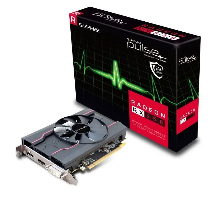 Sapphire Pulse Radeon RX 550 2GB GDDR5 128Bit DVI/HDMI/DP Ekran Kartı 11268-16-20G