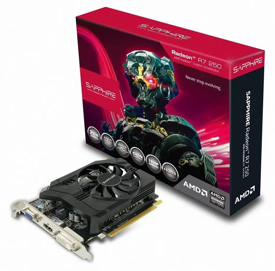 Sapphire 11215-01-20G Radeon R7 250 2GB DDR3 128Bit DX11.2 Ekran Kartı