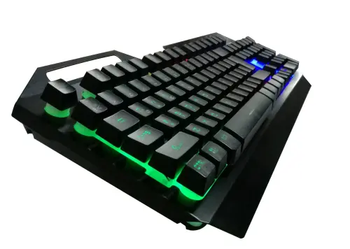 Hiper Logos V40 Gaming Klavye/Mouse SET Mekanik Hisli Metal Kasa Rainbow Aydınlatma 3 Milyon Tuş Basış Ömrü Double Injection Keycaps / 1600DPI 3 Farklı DPI Ayarı 3 Farklı LED Rengi  