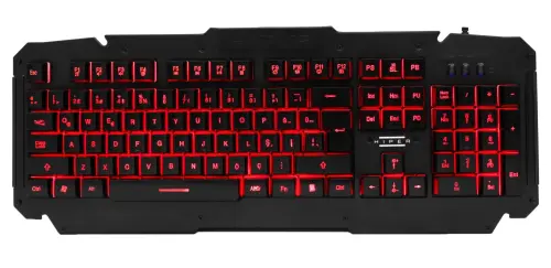 Hiper Dark Vane V10 Gaming Klavye/Mouse/Mouse Pad SET Mekanik Hisli Metal Kasa 3 Farklı Renk Seçeneği Sunan LED Aydınlatma 5 Milyon Tuş Basış Ömrü Double Injection Keycaps / 3200DPI 5 Farklı DPI Ayarı 7 Farklı LED Rengi