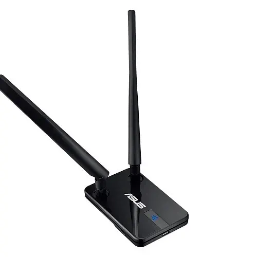 Asus USB-N14 300mbps 2x5dbi Antenli Yüksek Çekim USB Adaptör