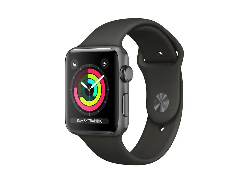 Apple Watch Series 3 GPS 38 mm Space Gray Alüminyum Kasa Gri Spor Kordon MR352TU/A - Apple Türkiye Garantili