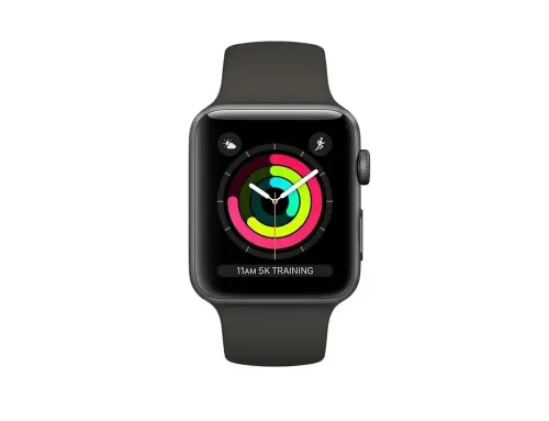 Apple Watch Series 3 GPS 38 mm Space Gray  Alüminyum Kasa Gri Spor Kordon MR352TU/A - Apple Türkiye Garantili