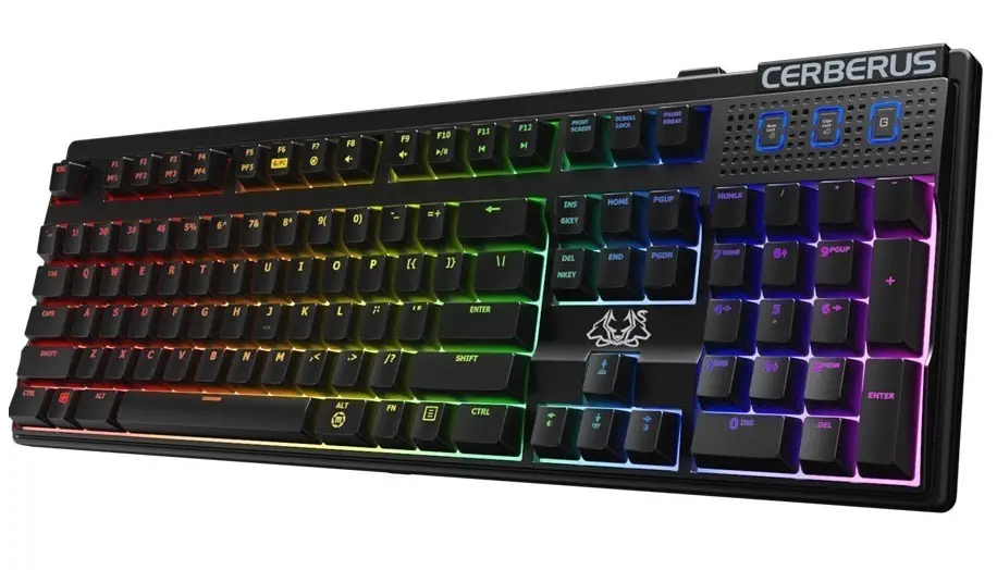 Asus Cerberus Mech RGB Aydınlatmalı Anti-Ghosting Q TR Red Switch Gaming Klavye