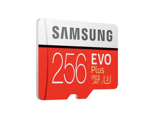 Samsung Evo Plus 256 GB  MB-MC256GA/EU 100MB/s Aktarım Hızı U1 Class 10 SD Kart Adaptörlü 4K Ultra HD Kayıt Özellikli Micro SDXC Hafıza Kartı