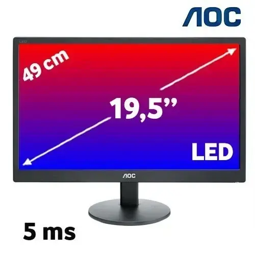 AOC e2070SWN 19.5″ 5ms (Analog) Led Monitör