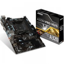 MSI A320M PRO-VD/S AMD A320 Soket AM4 DDR4 3200(OC)Mhz mATX Anakart
