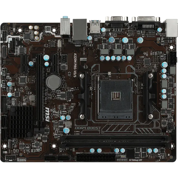 MSI A320M PRO-VD/S AMD A320 Soket AM4 DDR4 3200(OC)Mhz mATX Anakart