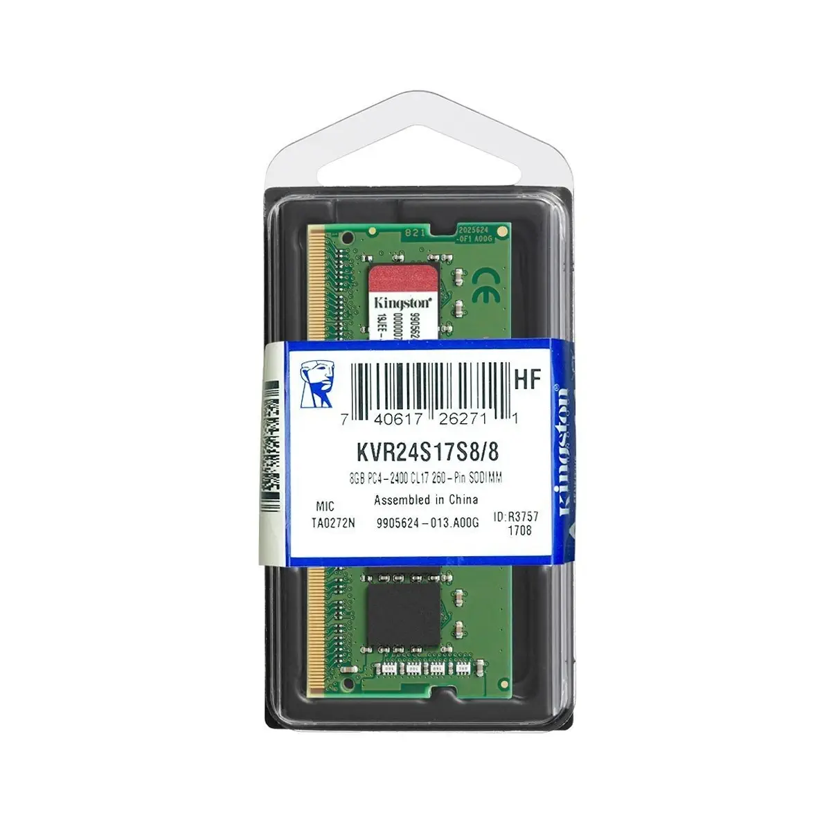 Kingston KVR24S17S8/8 8GB DDR4 2400 MHz Notebook Ram