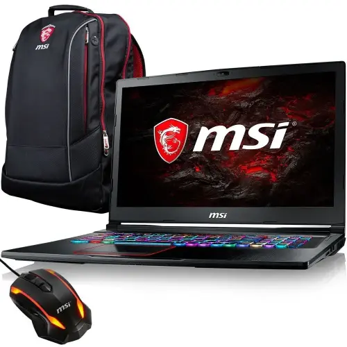 Msi GE73 7RD(Raider)-013XTR Intel Core i7-7700HQ 2.80GHz 16GB DDR4 256GB SSD+1TB 7200RPM 4GB GTX 1050 Ti 17.3″ Full HD FreeDOS Gaming Notebook