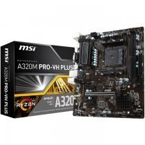 MSI A320M PRO-VH Plus AMD A320 Soket AM4 DDR4 3200(OC)MHz mATX Gaming Anakart