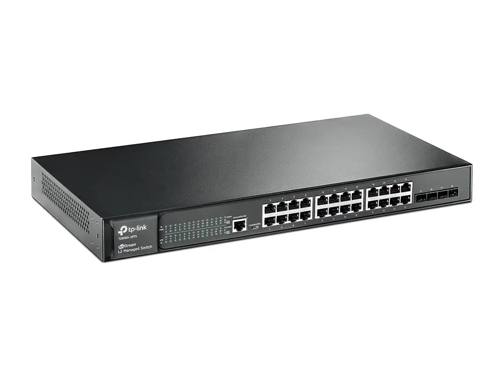 Tp-Link T2600G-28MPS (TL-SG3424P) 4 SFP Slotlu JetStream 24-Port Gigabit L2 Yönetilebilir PoE+ Switch