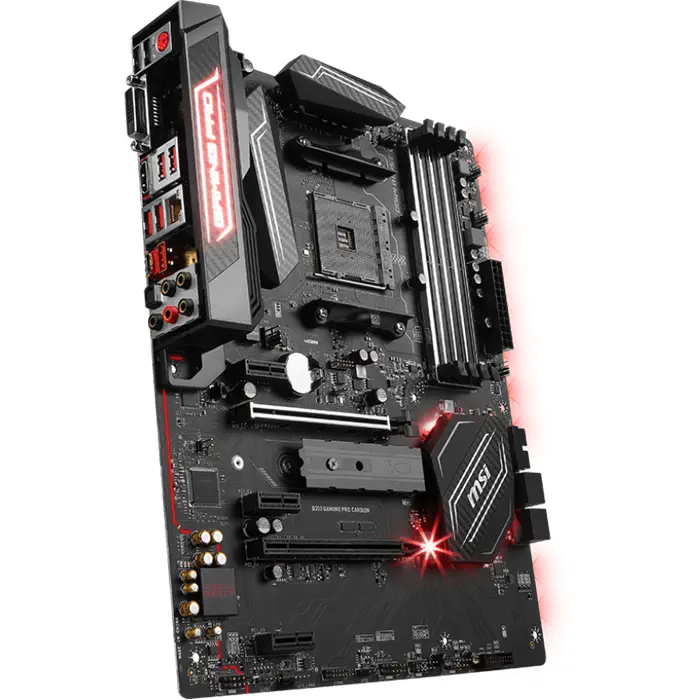 Msi B350 Gaming Pro Carbon AMD B350 Soket AM4 DDR4 3200(O.C.)MHz ATX Gaming(Oyuncu) Anakart