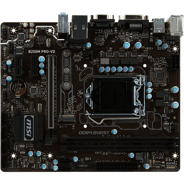 MSI B250M PRO-VD Intel B250 Soket 1151 DDR4 2400MHz mATX Anakart