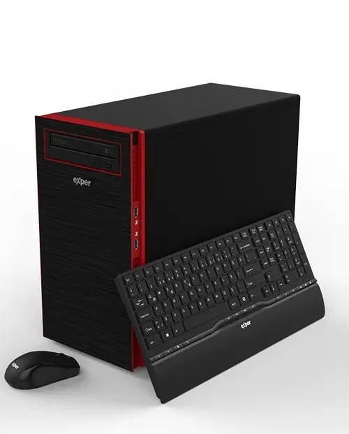 Exper Flex DEX763 Intel Core i7-7700 3.60GHz 8GB 1TB 2GB GT710 Dvd-Rw FreeDOS Masaüstü Bilgisayar