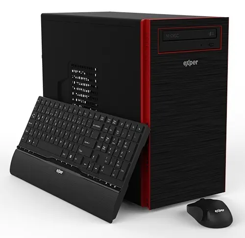 Exper Flex DEX331 Intel Pentium G4400 3.30GHz 4GB 1TB Freedos Masaüstü Bilgisayar