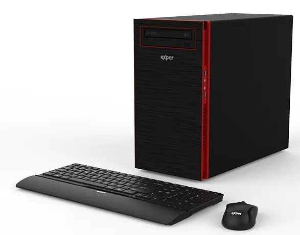 Exper Active DEX332 Intel Pentium G4400 3.3GHz 4GB 1TB Windows 10 Masaüstü Bilgisayar