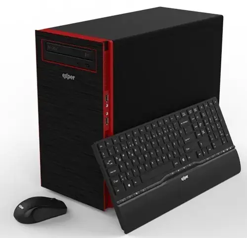 Exper Active DEX332 Intel Pentium G4400 3.3GHz 4GB 1TB Windows 10 Masaüstü Bilgisayar