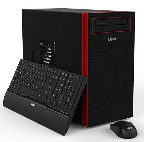 Exper Active DEX360 Intel Core i3-7100 3.90GHz 4GB 1TB OB Windows 10 Masaüstü Bilgisayar