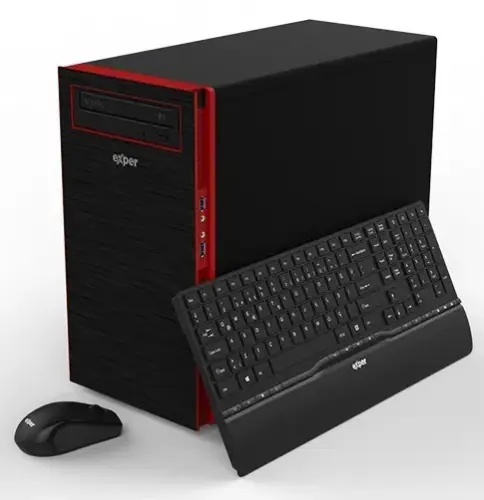 Exper Active DEX360 Intel Core i3-7100 3.90GHz 4GB 1TB OB Windows 10 Masaüstü Bilgisayar