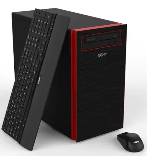 Exper Active DEX360 Intel Core i3-7100 3.90GHz 4GB 1TB OB Windows 10 Masaüstü Bilgisayar
