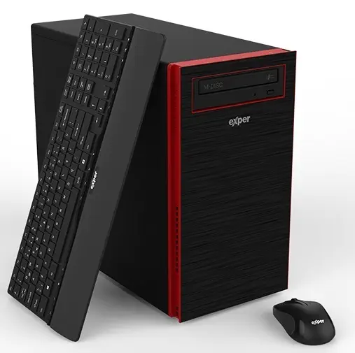 Exper Flex DEX565S Intel Core i5-7400 3.0GHz 8GB 256GB SSD FreeDOS Masaüstü Bilgisayar