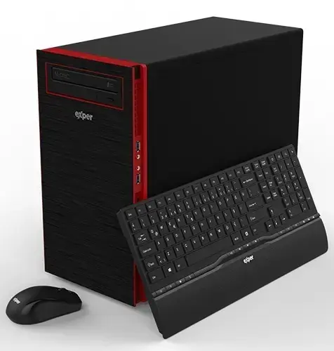 Exper Flex DEX565S Intel Core i5-7400 3.0GHz 8GB 256GB SSD FreeDOS Masaüstü Bilgisayar