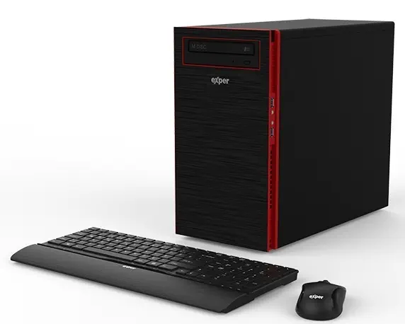 Exper Action DEX760 Intel Core i7-7700 3.60GHz 8GB 1TB 2GB GeForce GT 710 Win10 Home Masaüstü Bilgisayar