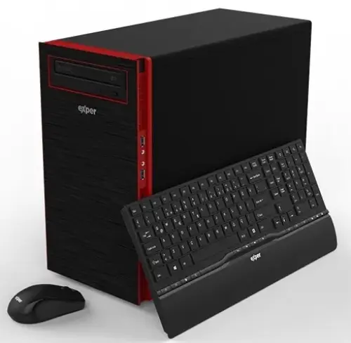 Exper Action DEX760 Intel Core i7-7700 3.60GHz 8GB 1TB 2GB GeForce GT 710 Win10 Home Masaüstü Bilgisayar