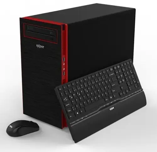 Exper Active DEX366 Intel Core i3-7100 3.90GHz 8GB 1TB 2GB GT 710 Windows 10 Pro Masaüstü Bilgisayar