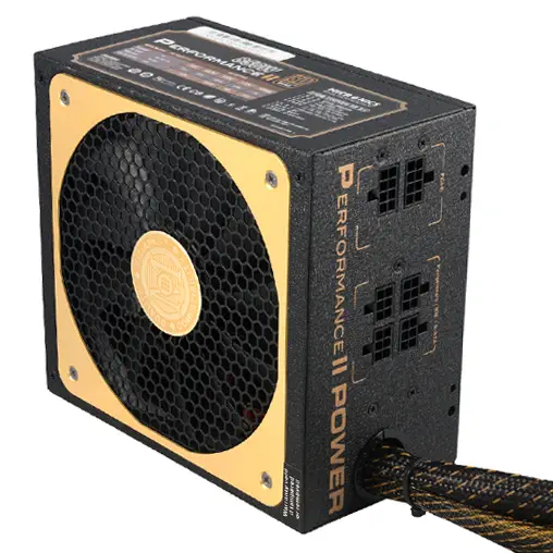 Micronics Performance II HV 1000W 80+ Bronze PCI 6+2pinX6, Sata X12, IDE X5, 13,5cm Fan Aktif PFC Dual Forward Psu