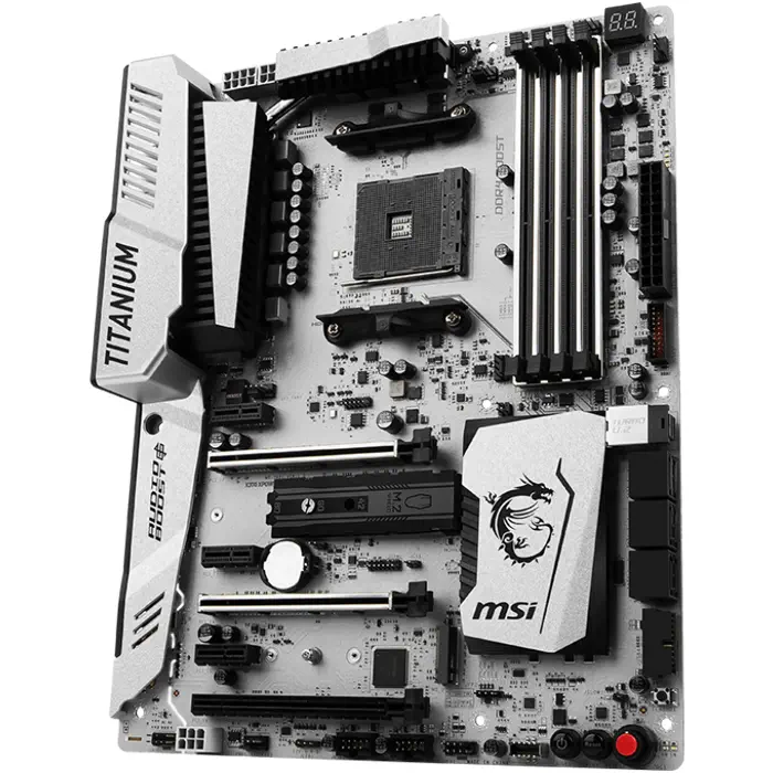 Msi X370 Xpower Gaming Titanium Amd X370 Soket AM4 DDR4 3200(O.C.)MHz ATX Gaming(Oyuncu) Anakart