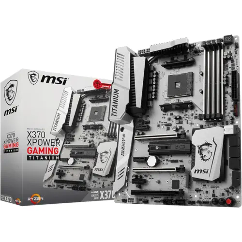 Msi X370 Xpower Gaming Titanium Amd X370 Soket AM4 DDR4 3200(O.C.)MHz ATX Gaming(Oyuncu) Anakart
