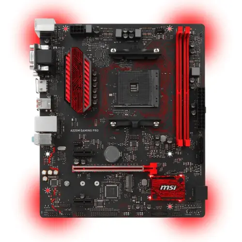 MSI A320M Gaming Pro AMD A320 Soket AM4 DDR4 3200(OC)MHz mATX Gaming Anakart