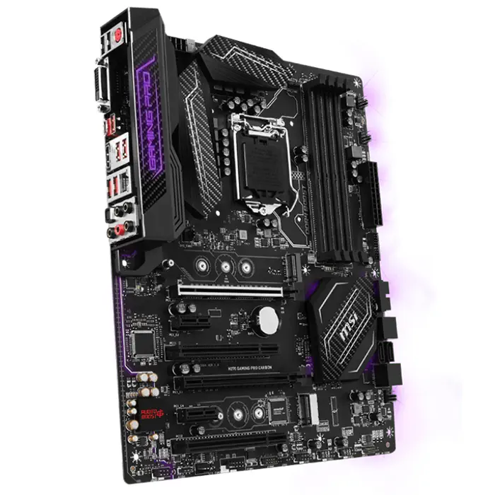 Msi H270 GAMING PRO CARBON Intel H270 Soket 1151 DDR4 2400MHz ATX Gaming(Oyuncu) Anakart