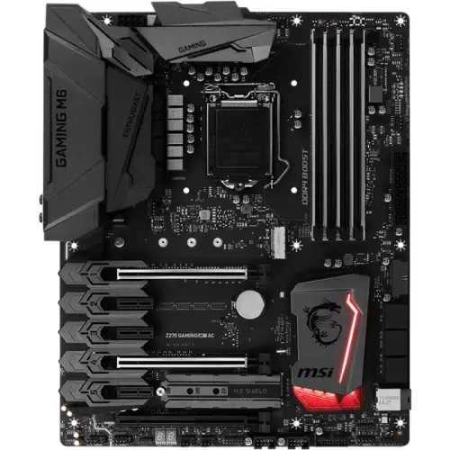 MSI Z270 Gaming M6 AC Intel Z270 Soket 1151 DDR4 3800MHz(O.C.)MHz ATX Gaming(Oyuncu) Anakart