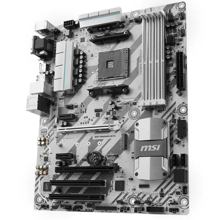 Msi B350 Tomahawk Arctic Amd B350 Soket AM4 DDR4 3200(O.C.)MHz ATX Gaming(Oyuncu) Anakart