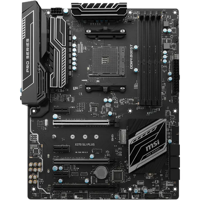 Msi X370 Sli Plus Amd X370 Soket AM4 DDR4 3200(O.C.)MHz ATX Gaming(Oyuncu) Anakart