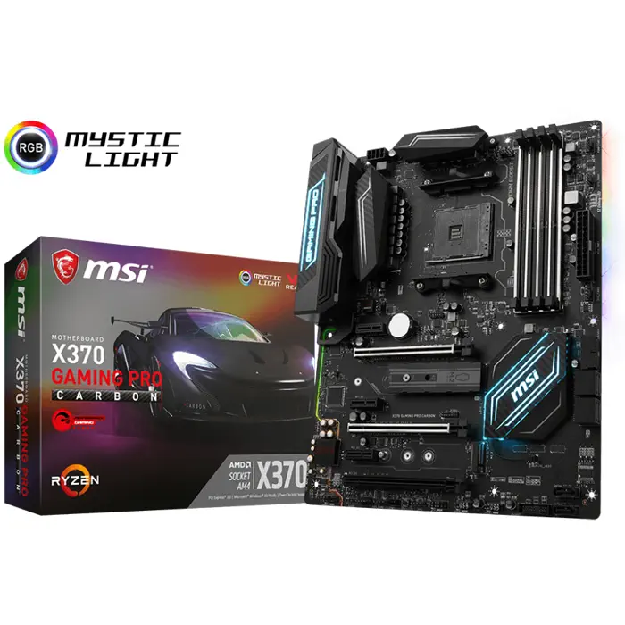 Msi X370 Gaming Pro Carbon AMD X370 Soket AM4 DDR4 3200(OC)MHz ATX Gaming(Oyuncu) Anakart