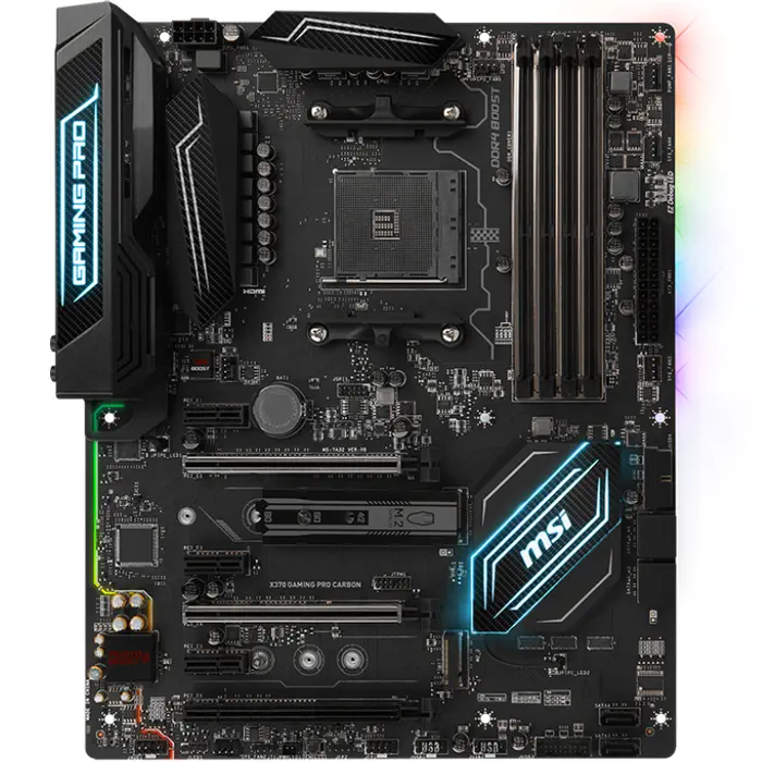 Msi X370 Gaming Pro Carbon AMD X370 Soket AM4 DDR4 3200(OC)MHz ATX Gaming(Oyuncu) Anakart