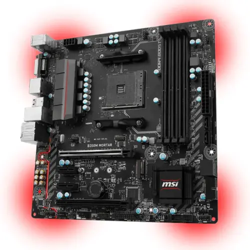 Msi B350M Mortar AMD B350 Soket AM4 DDR4 3200(O.C.)MHz mATX Gaming(Oyuncu) Anakart