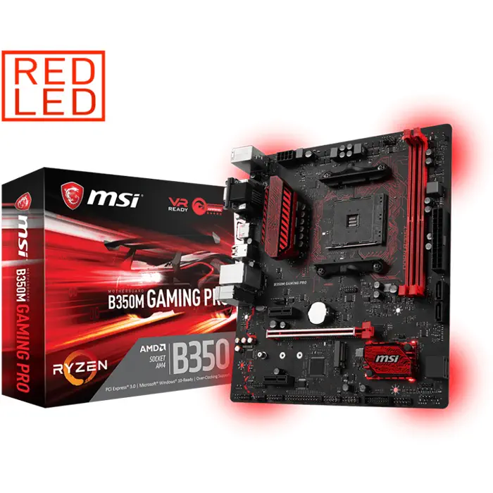 Msi B350M Gaming Pro AMD B350 Soket AM4 DDR4 3200(O.C.)MHz mATX Gaming(Oyuncu) Anakart