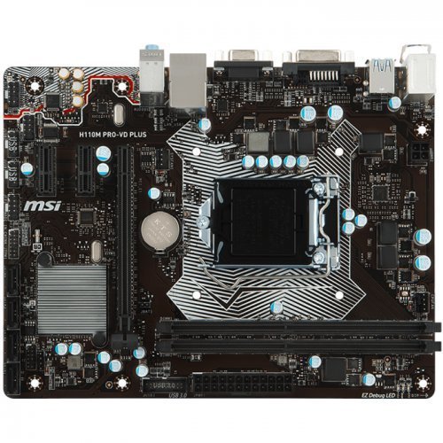 Msi H110M Pro-Vd Plus Intel H110 Soket 1151 DDR4 2133MHz mAtx Gaming(Oyuncu) Anakart