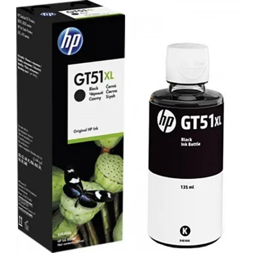 HP X4E40AE GT51XL Siyah Şişe Mürekkep Kartuşu GT5810-GT5820
