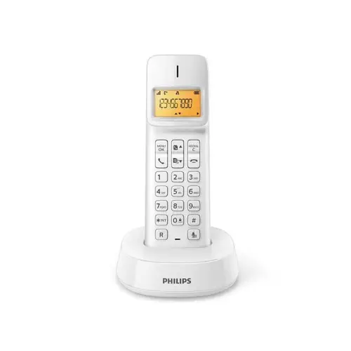 Philips D1401 Beyaz Dect Telefon