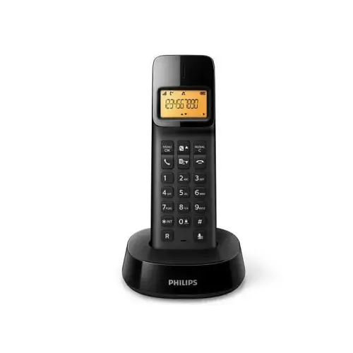 Philips D1401 Siyah Dect Telefon