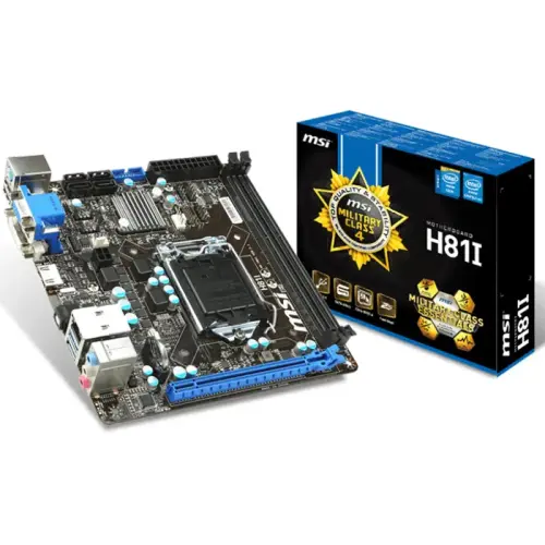 MSI H81I Intel H81 Express Soket 1150 DDR3 1600MHz Mini-ITX Anakart