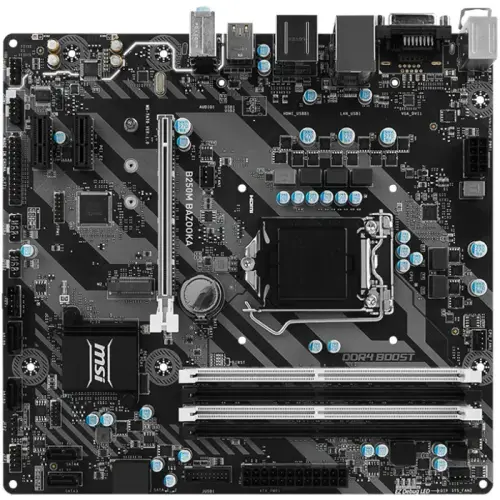 Msi B250M Bazooka Intel B250 Soket 1151 DDR4 2400MHz mATX Gaming(Oyuncu) Anakart