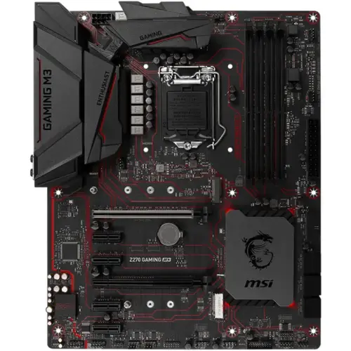 Msi Z270 Gaming M3 Intel Z270 Soket 1151 DDR4 3800(O.C.)MHz ATX Gaming(Oyuncu) Anakart