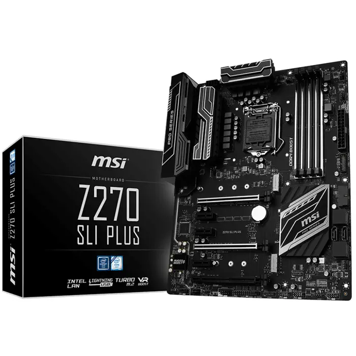Msi Z270 SLI Plus Intel Z270 Soket LGA1151 DDR4 3800(O.C.)MHz ATX Gaming(Oyuncu) Anakart
